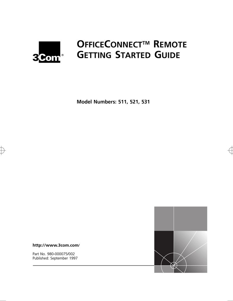 3Com 3C410012A - OfficeConnect Remote 531 Access... Getting started guide