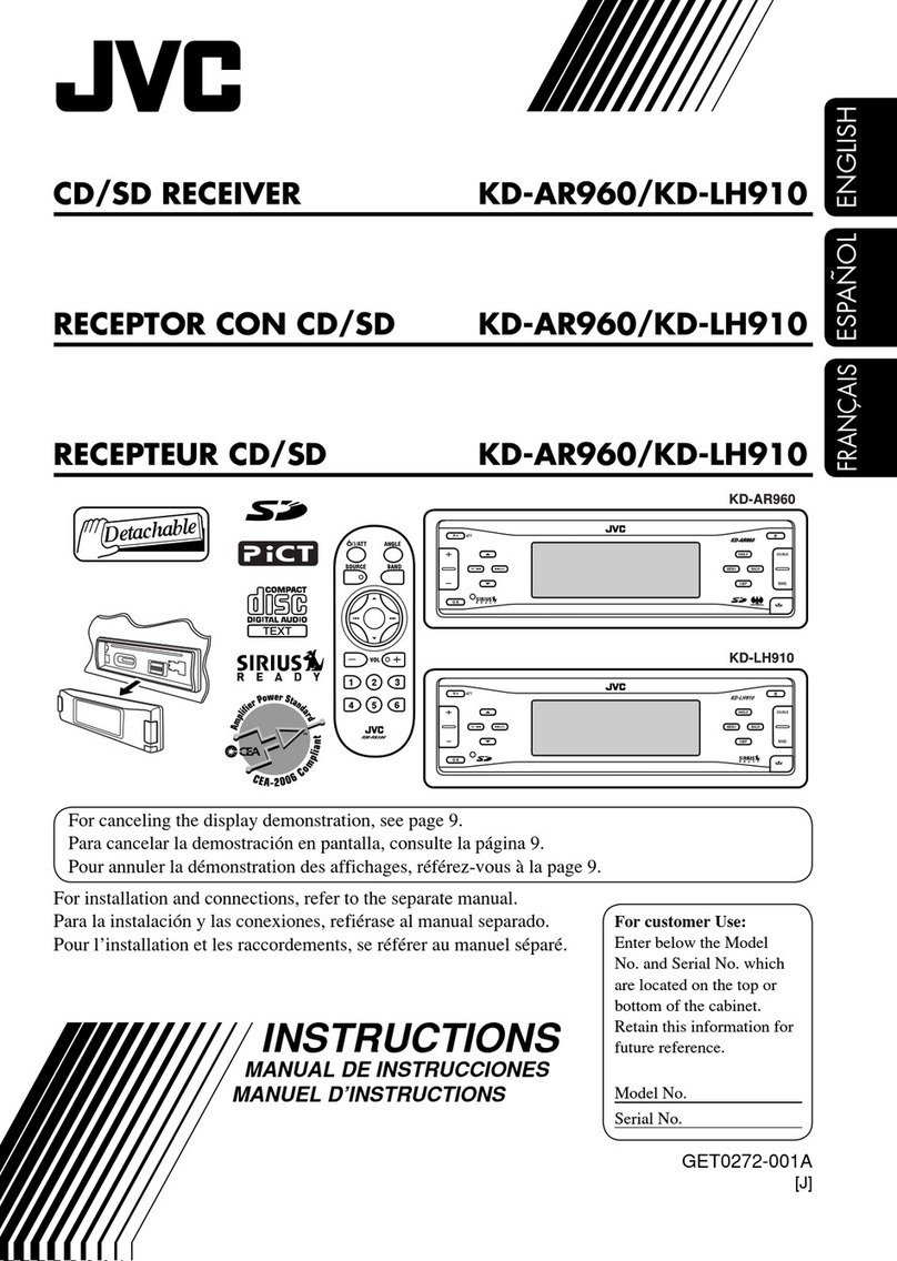 JVC LH910 - Radio / CD User manual
