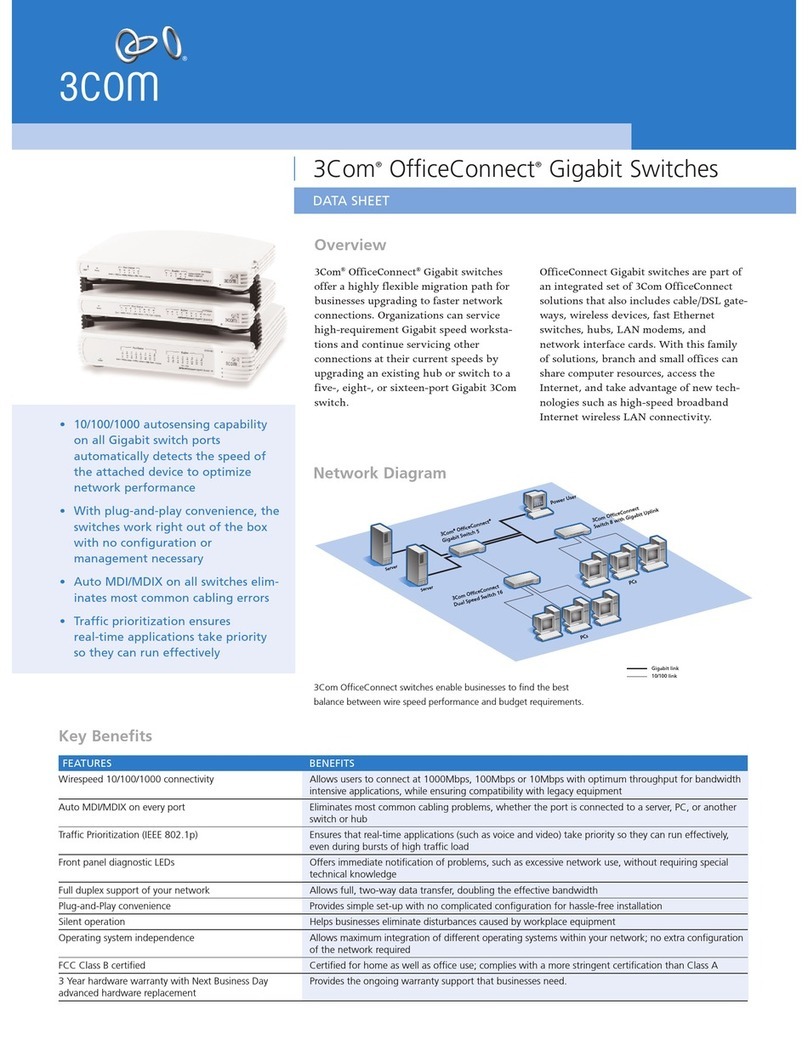 3Com OfficeConnect 5 datasheet 3Com OfficeConnect 5 datasheet