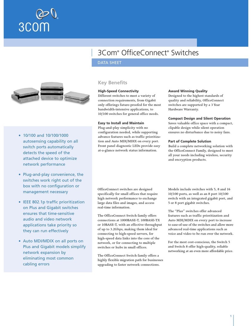 3Com OfficeConnect 3C1670800 User manual