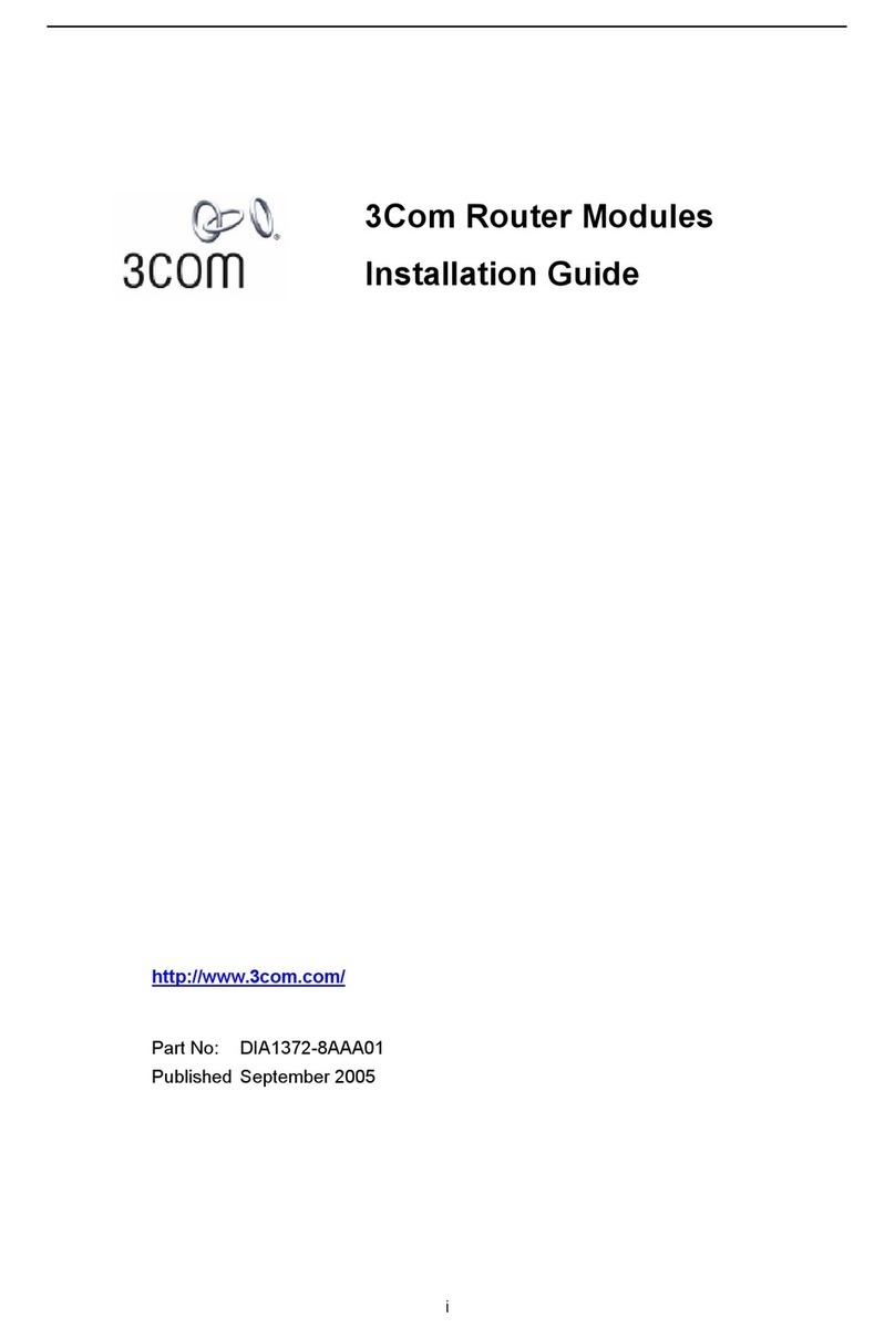 3Com 3C13886 - Router OC-3 ATM SML Flexible Interface... installation guide