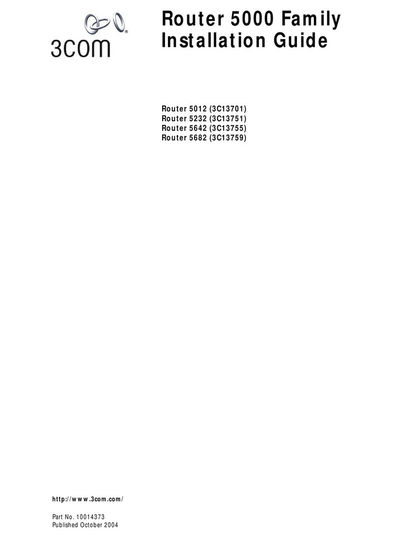 3Com 3C13755-US - Router 5642 User manual