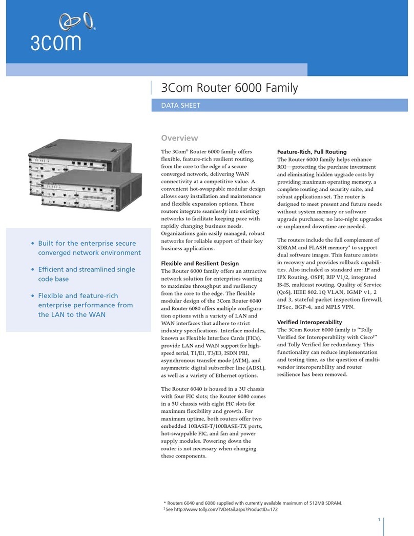3Com 3C13886 - Router OC-3 ATM SML Flexible Interface... datasheet