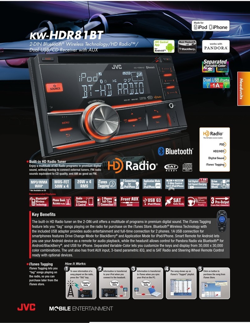JVC KW-HDR81BT User manual