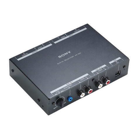 Sony XA-300 - Aux In Selector User manual