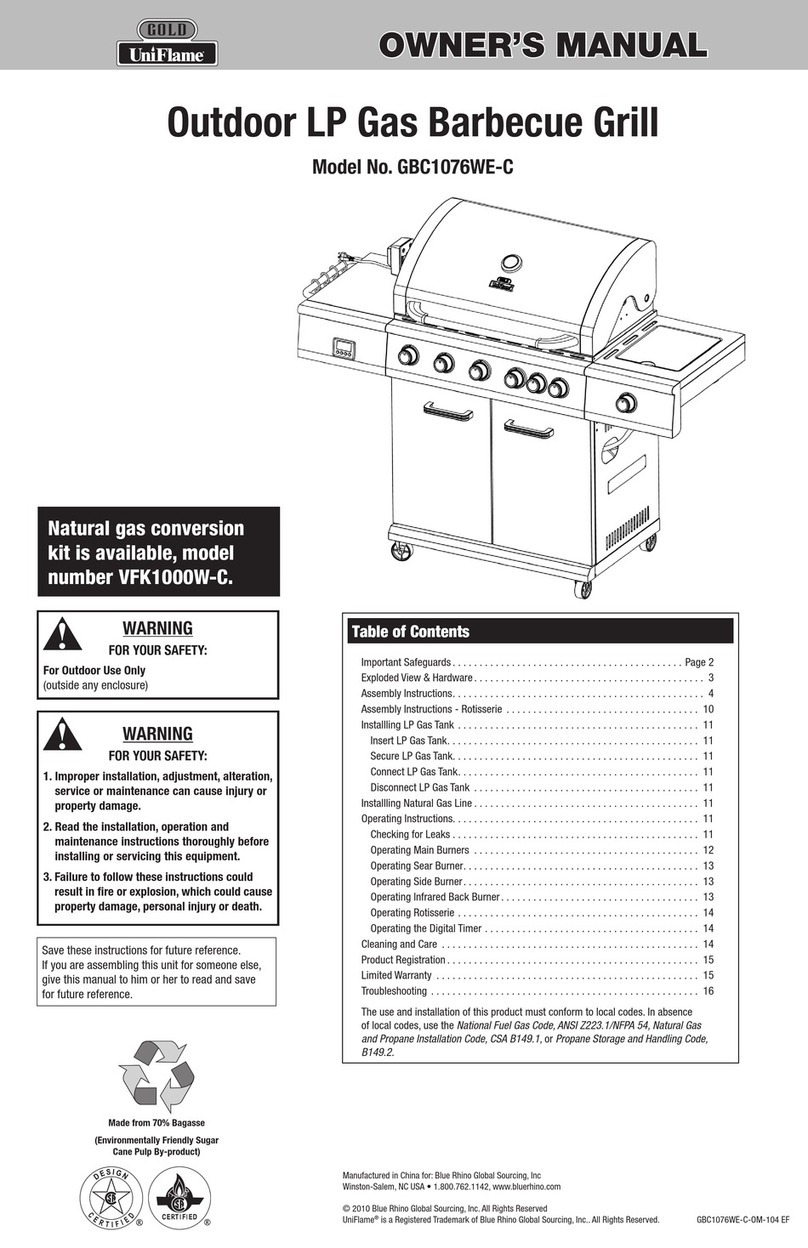 BlueRhino GBC1076WE-C owner's manual