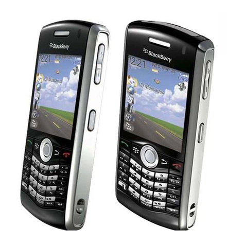 Blackbe;rry 8120 - Pearl - GSM User manual