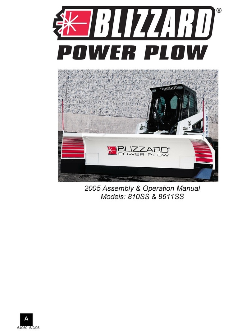 Blizzard POWER PLOW 810SS Supplement