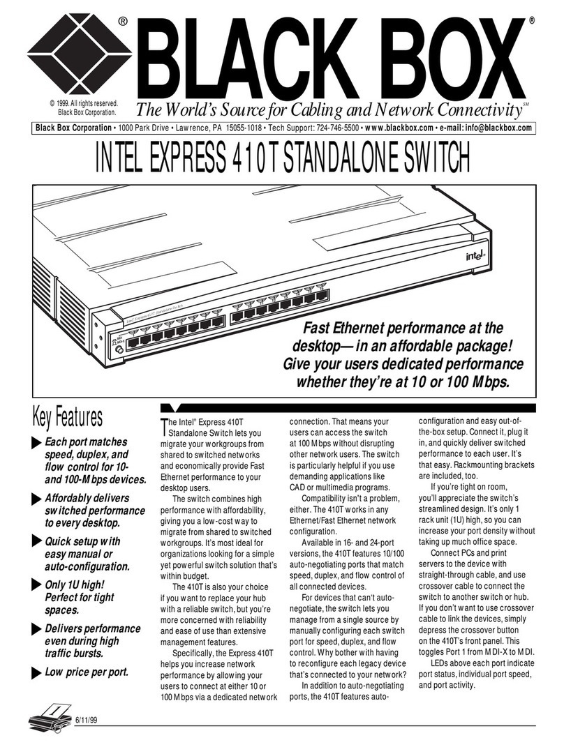 Black Box INTEL EXPRESS 410T Quick setup