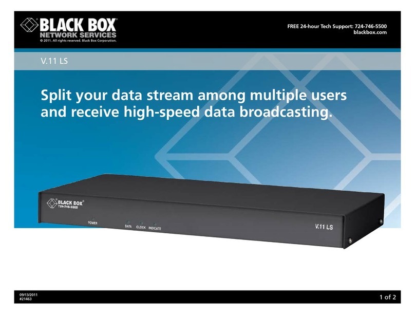 Black Box V.11 LS User manual