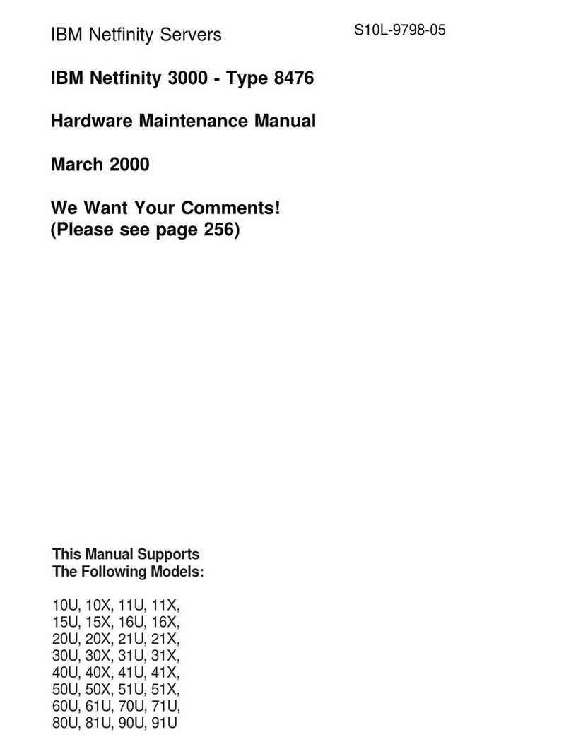 IBM 847620U - Netfinity 3000 - 20U Owner's manual