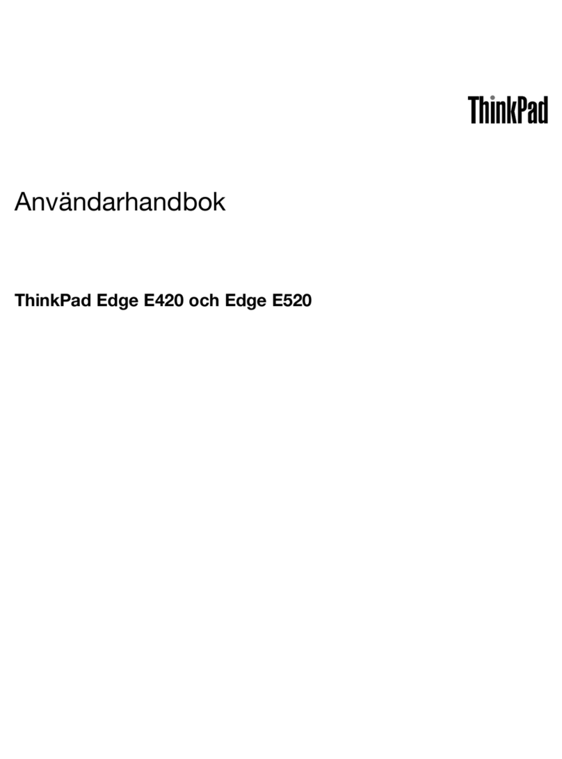 Lenovo ThinkPad Edge E420 User manual