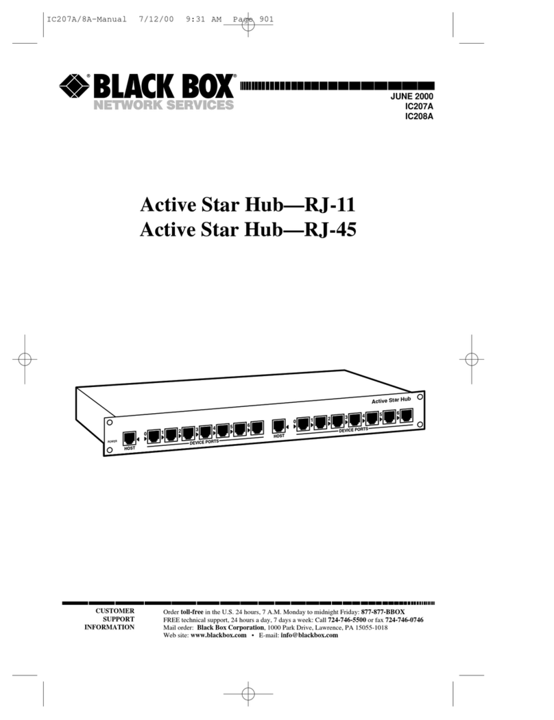 Black Box Active Star Hub IC207A User manual
