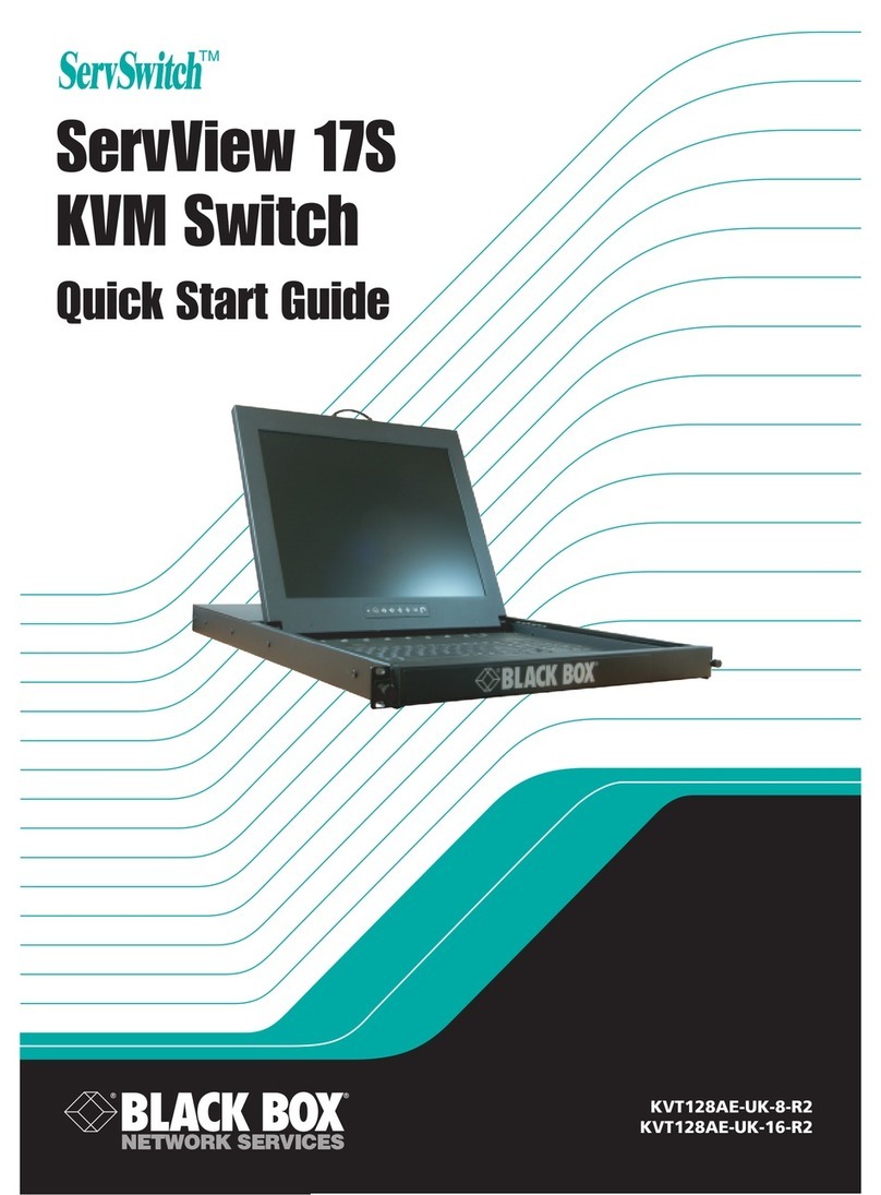 Black Box ServView 17S KVT128AE-UK-8-R2 User manual