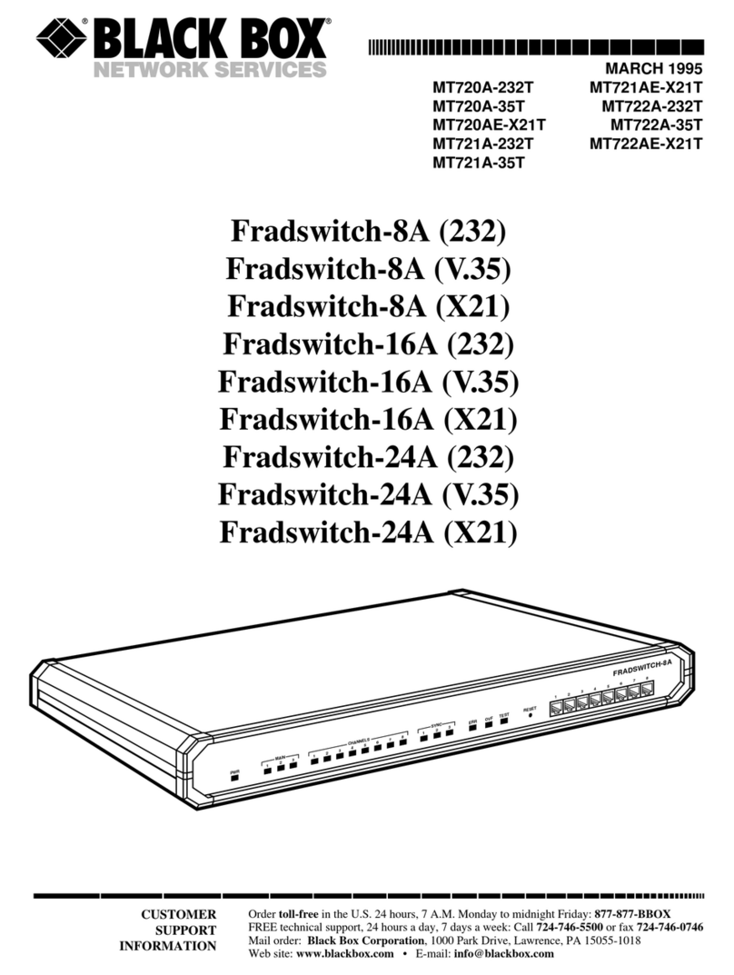 Black Box MT720A-232T User manual