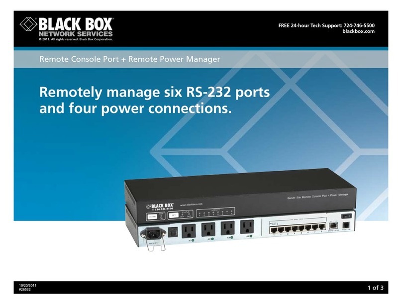 Black Box SW549A-R28 manual