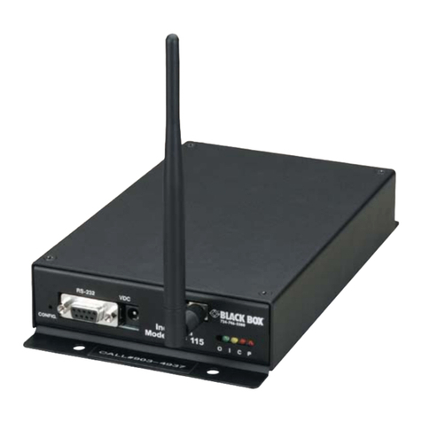 Black Box Industrial Modem RF115 User manual Black Box Industrial Modem RF115 User manual