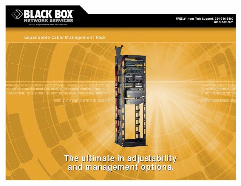 Black Box EXPANDABLE CABLE MANAGEMENT RACK RM1400A User manual Black Box EXPANDABLE CABLE MANAGEMENT RACK RM1400A User manual