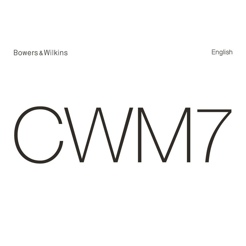 Bowers & Wilkins CWM7 User manual