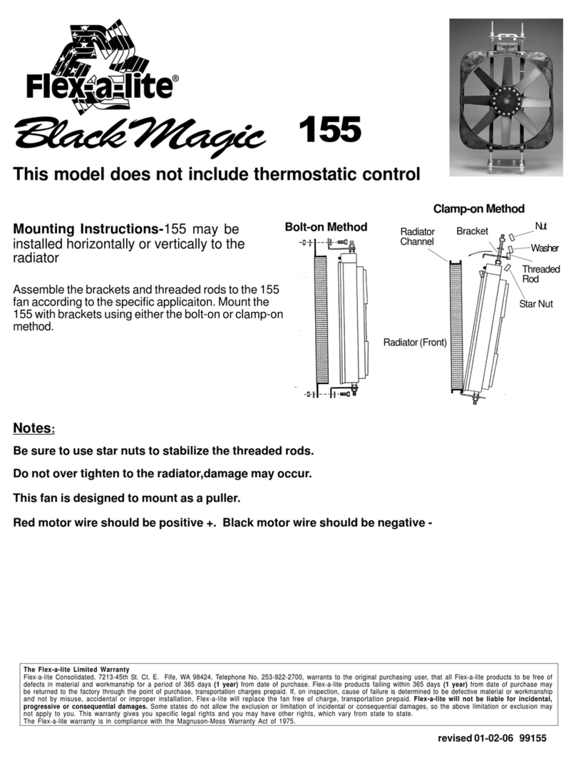 Flex-a-Lite Black Magic 155 User manual