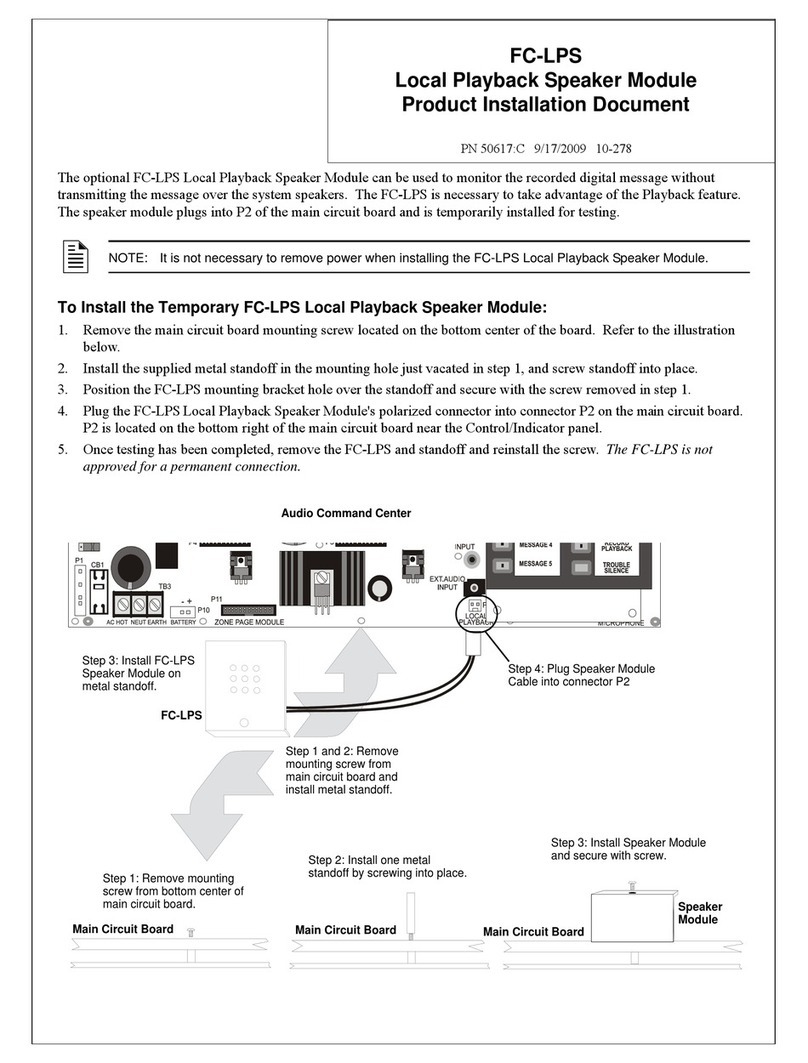 Fire-Lite FC-LPS User manual