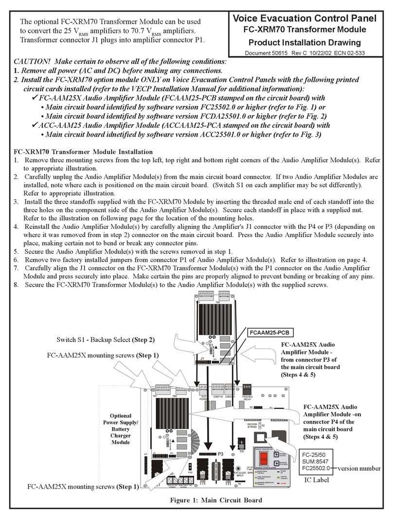 Fire-Lite FC-XRM70 Installation