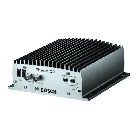 Bosch VIDEOJET X20 Installation & operating manual