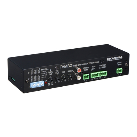 Bogen TAMB2 User manual