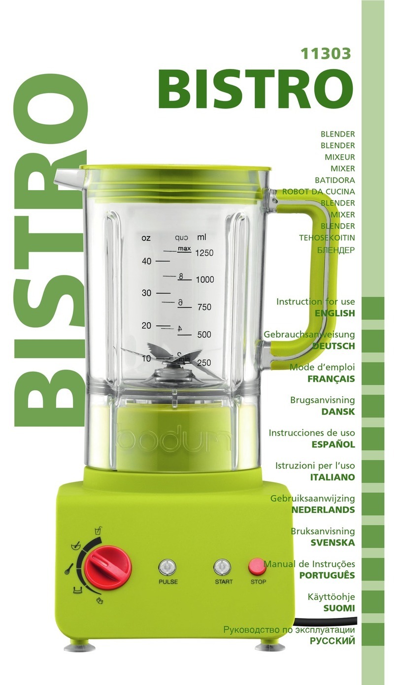 Bodum Bistro 11303 Instructions for use