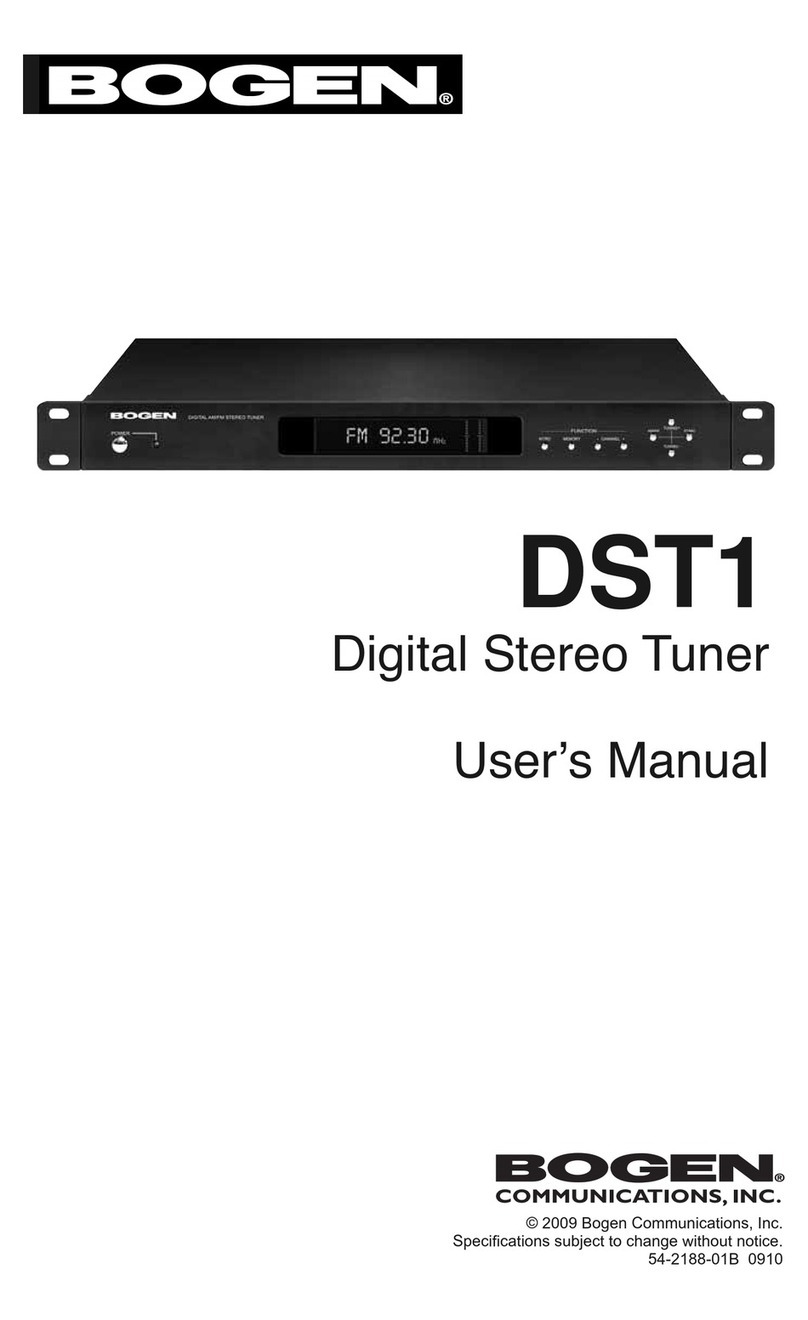 Bogen DST1 User manual
