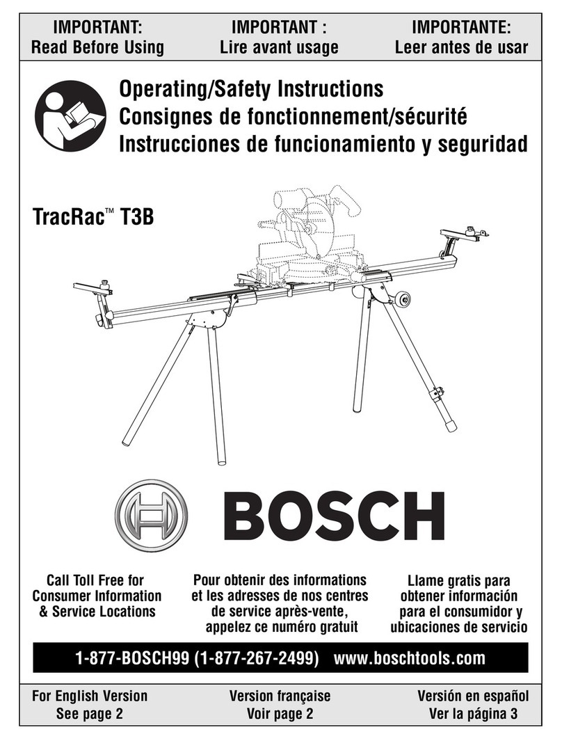 Bosch TracRac T3B Operating/s Operating/safety instructions Bosch TracRac T3B Operating/s Operating/safety instructions