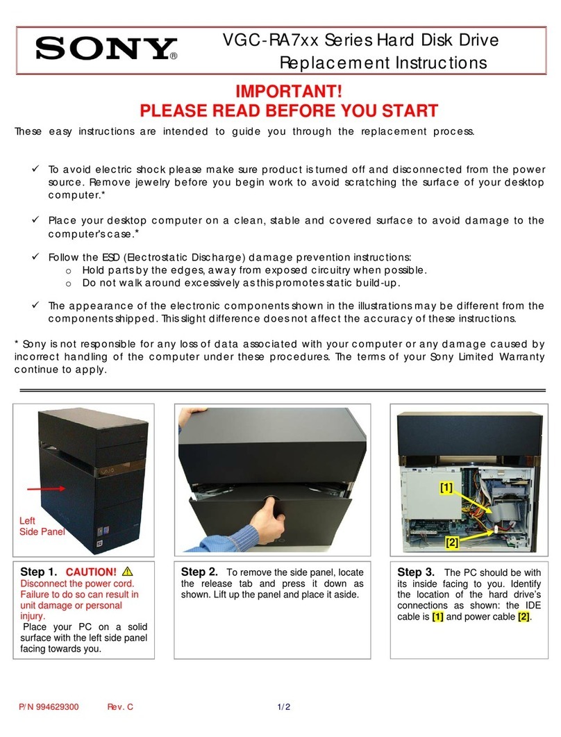 Sony VGC-RA710G Guide