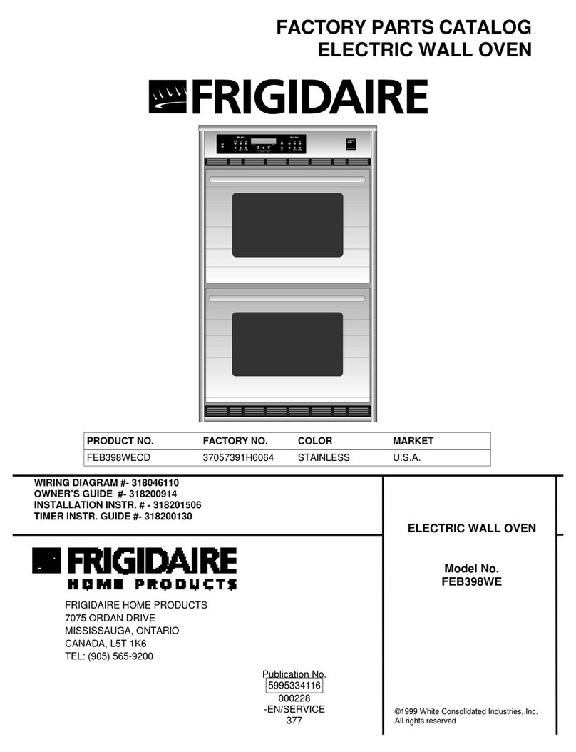 Frigidaire FEB398WECD Control Instruction Manual