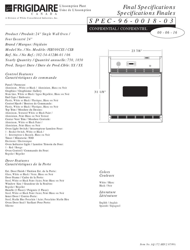 Frigidaire FEB500CEB User manual