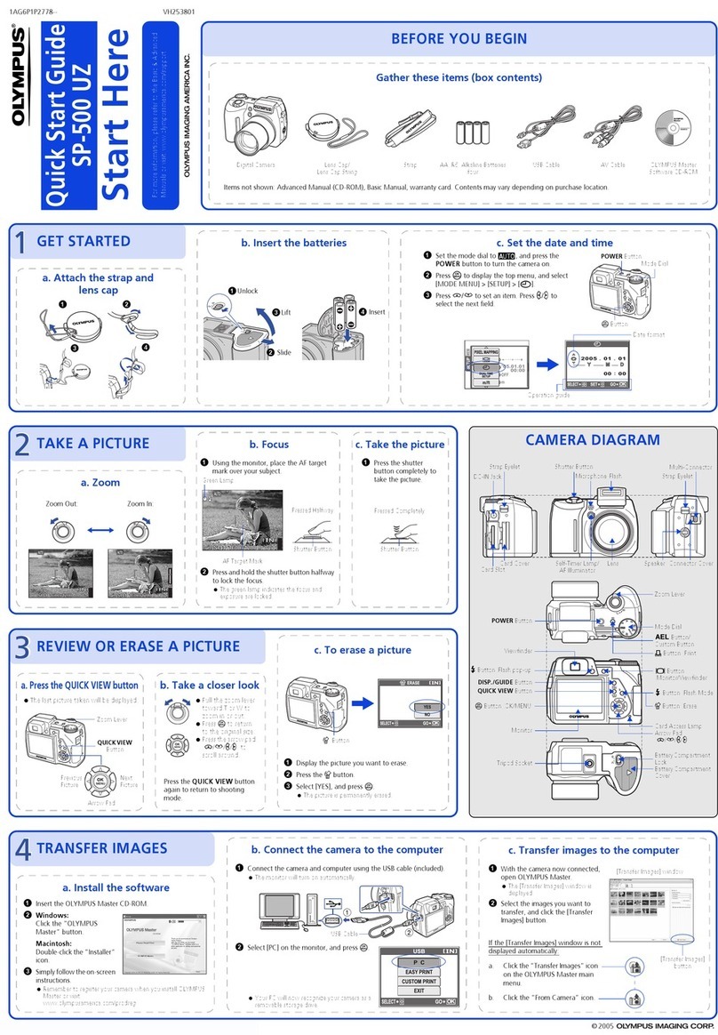Olympus CAMEDIA SP-500 UZ User manual