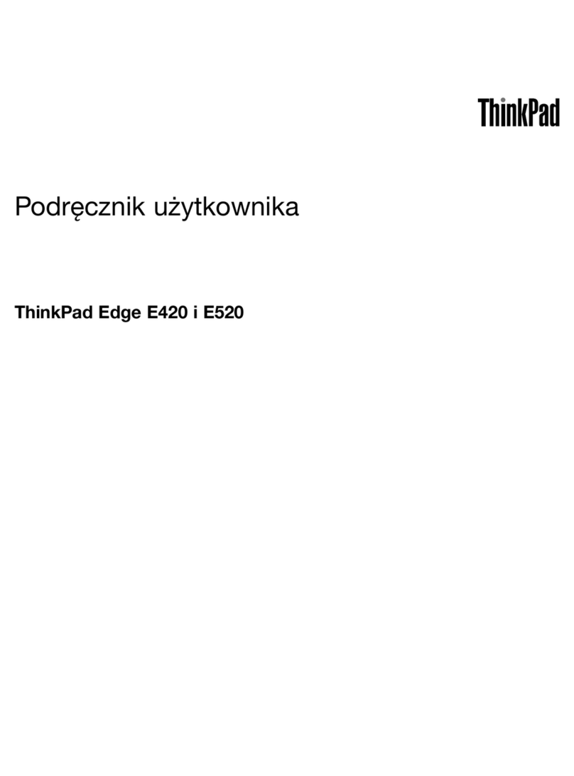 Lenovo ThinkPad Edge E420 Reference guide