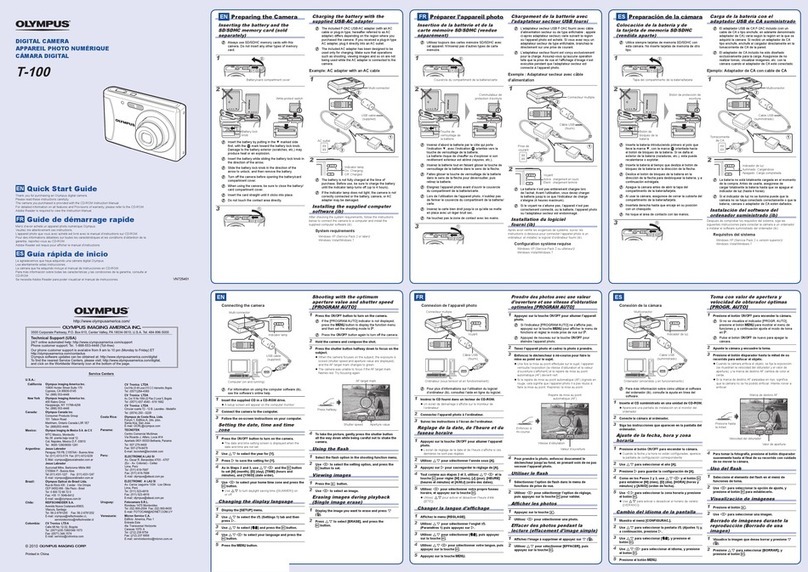 Olympus T-100 User manual