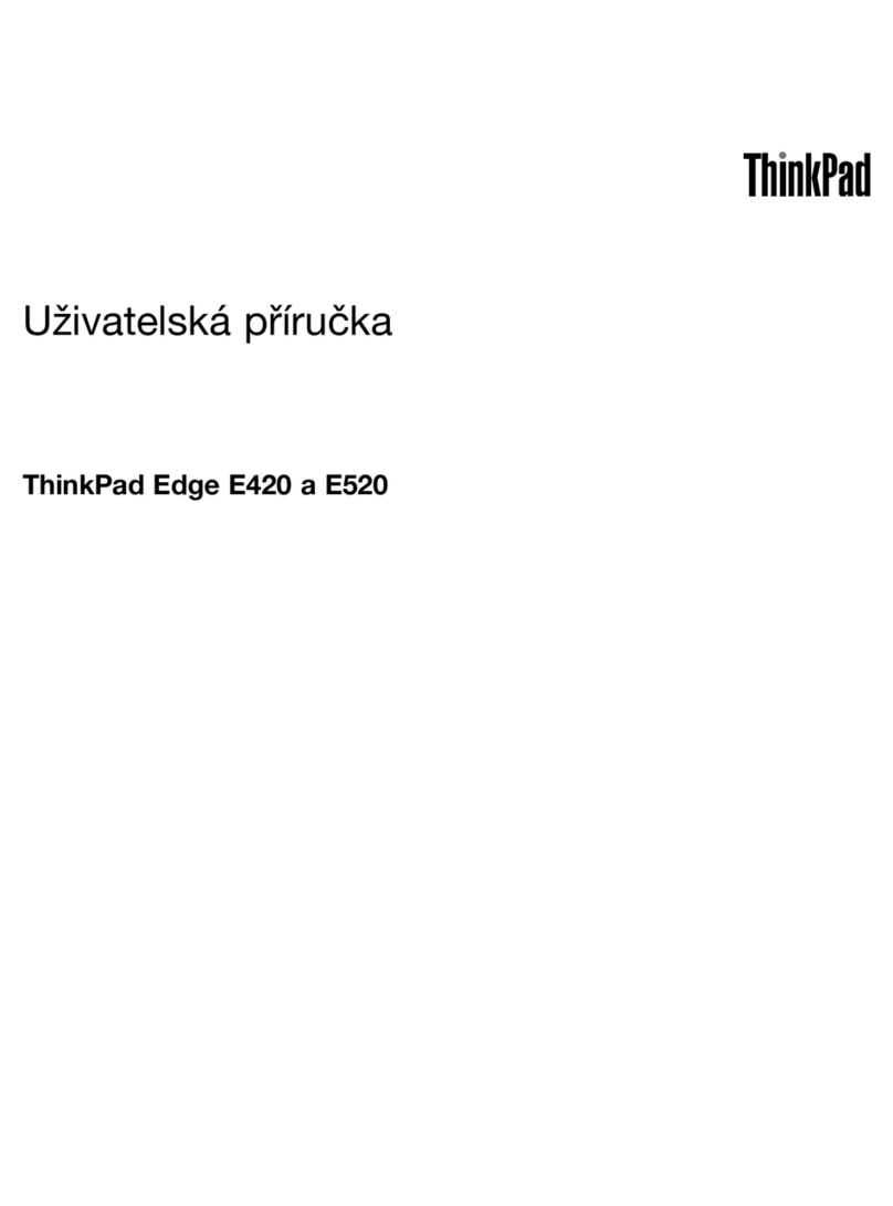 Lenovo ThinkPad Edge E420 Uživatelská příručka