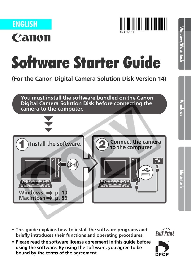 Canon PowerShot SD10 Digital ELPH Software starter guide Canon PowerShot SD10 Digital ELPH Software starter guide