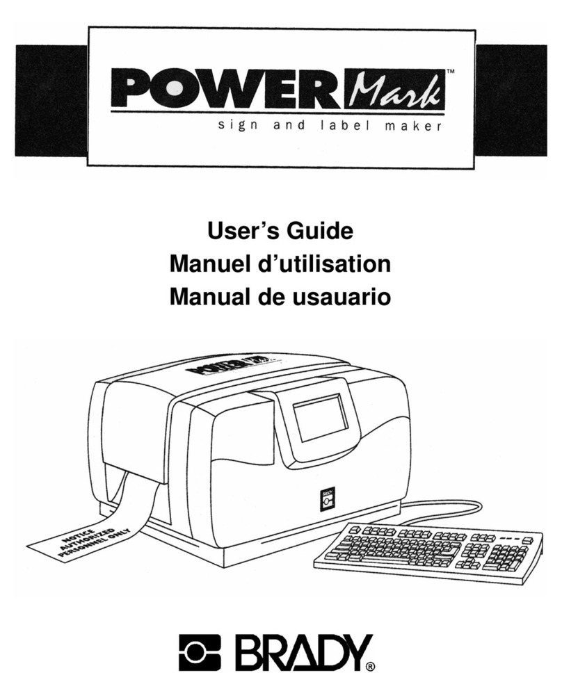 Brady POWERMark User manual