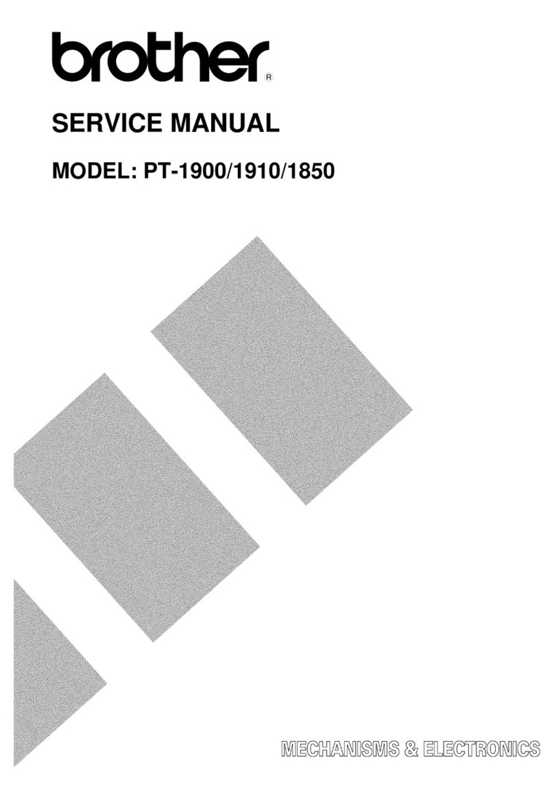 Brother PT 1900 - P-Touch Electronic Labeling System User manual