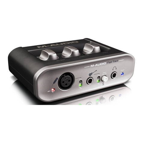M-Audio Fast Track user guide