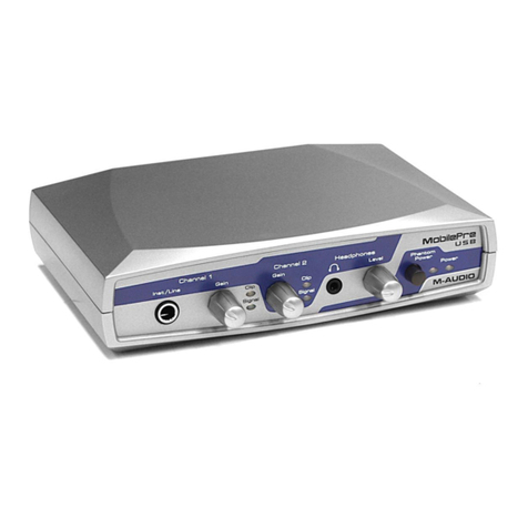 M-Audio MobilePre USB User manual