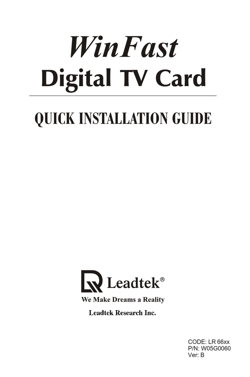 Leadtek W05G0060 Quick installation guide