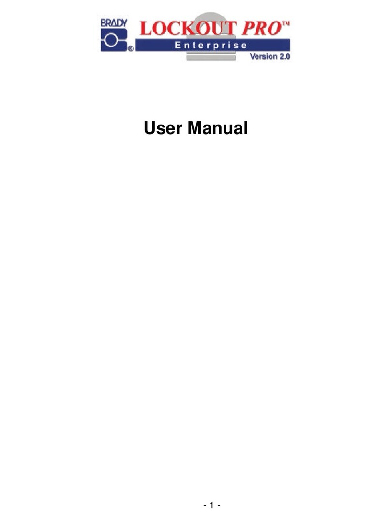Brady LOCKOUT PRO Enterprise 2.0 user manual