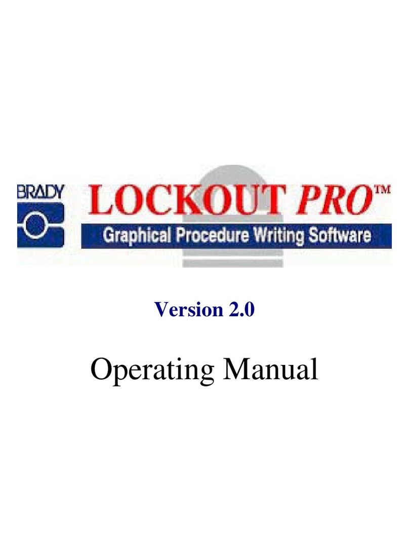 Brady LOCKOUT PRO 2.0 operating manual