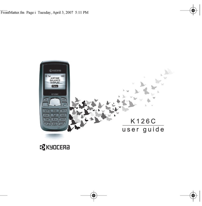 Kyocera K126C user guide