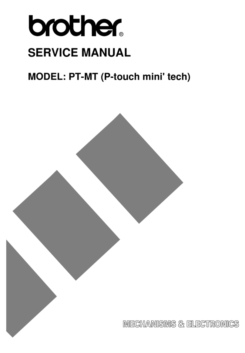 Brother PT-MT (P-touch mini ' tech) User manual