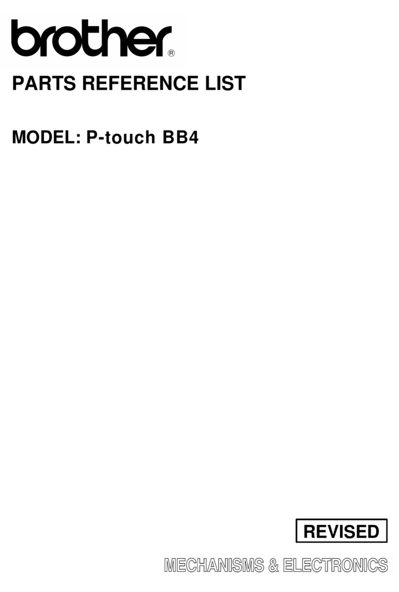Brother P-touch BB4 User manual