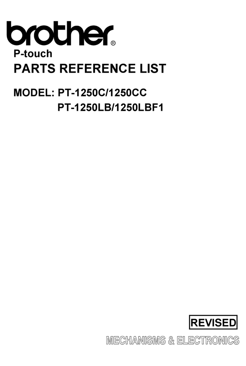 Brother P-Touch PT-1250C User manual